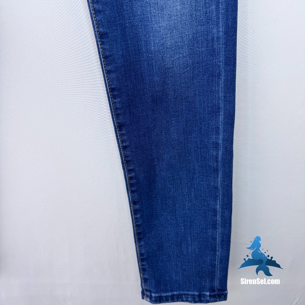 1233 7 For All Mankind Gwenevere Skinny Jeans - Size 30 - Blue - Picture 7 of 16
